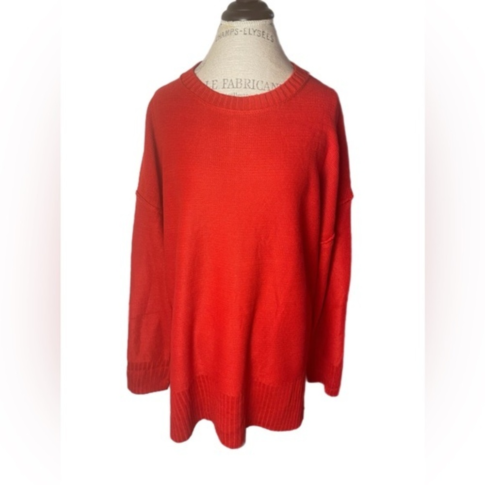 Merokeety Red Tunic Sweater Size Large XL NWT
